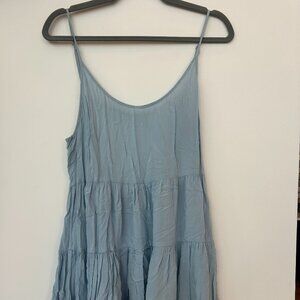 Brandy Melville Layered Light Blue Mini Dress